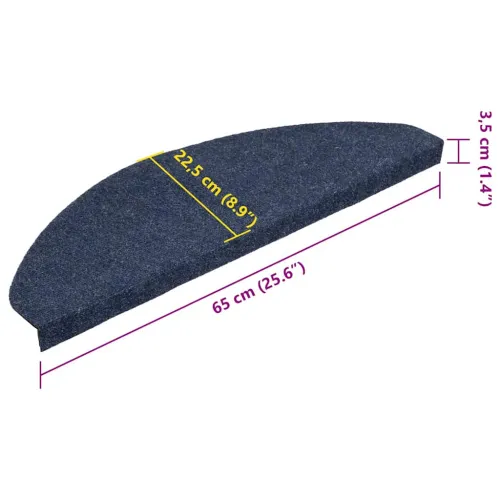 Ljepljivi tepisi za stepenice 30 kom plavi 65x22,5x3,5 cm - Plava 65 x 22.5 x 3.5 cm 30 Cijena