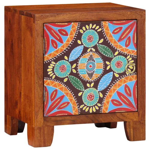 Noćni ormarić 2 kom 40x30x45 cm Puno drvo bagrem - 2 Cijena