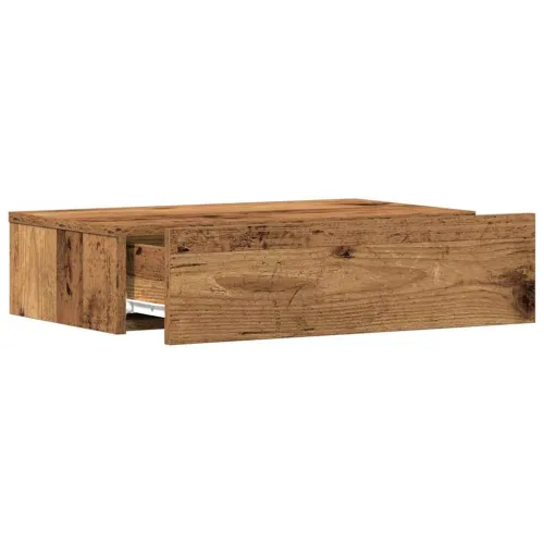 Noćni ormarić staro drvo 60x35 cm izrađeno drvo - Staro drvo 1 with 1 drawer Cijena