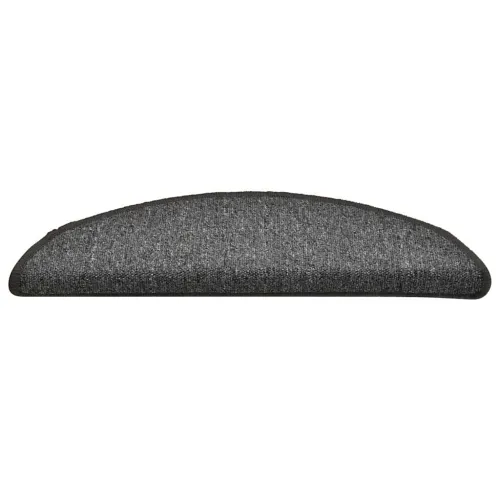 Prostirke za stepenice 30 kom 56x17x3 cm sive i crne poluokrugle - Siva i crna 56 x 17 x 3 cm 30 Cijena