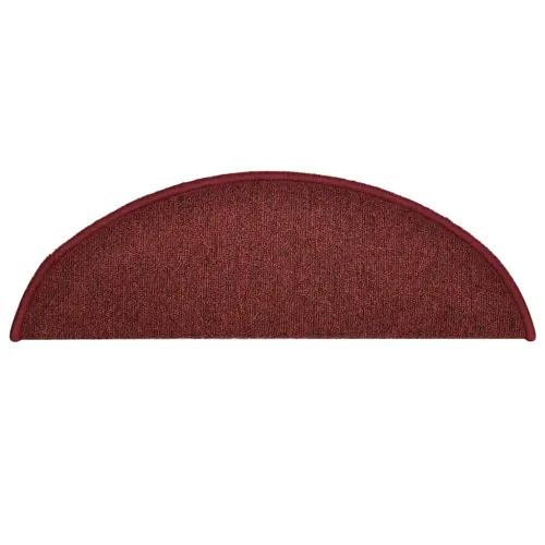 Prostirke za stepenice 30 kom 56x17x3 cm Bordo poluokrugle - Bordo crvena 56 x 17 x 3 cm 30 Cijena