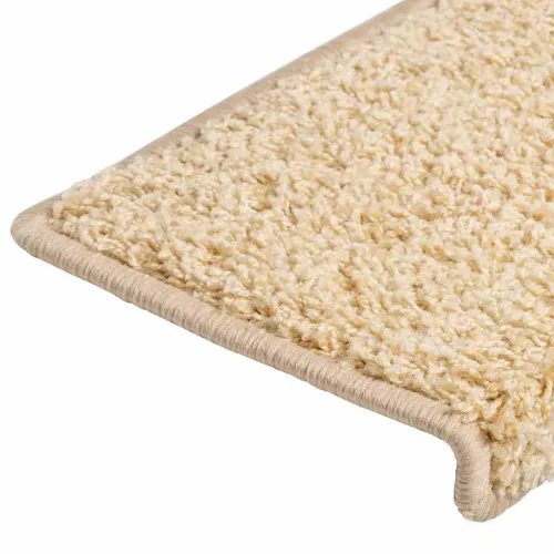 Prostirke za stepenice 30 kom 65x21x4 cm krem pravokutni rub - Krema 30 Cijena
