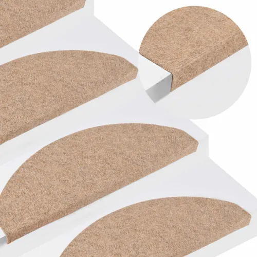 Ljepljivi tepisi za stepenice 30 kom bež 65x22,5x3,5 cm - Bež 65 x 22.5 x 3.5 cm 30 Cijena
