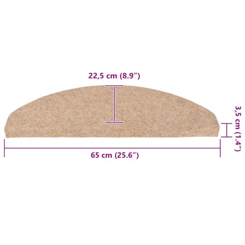 Ljepljivi tepisi za stepenice 30 kom bež 65x22,5x3,5 cm - Bež 65 x 22.5 x 3.5 cm 30 Cijena