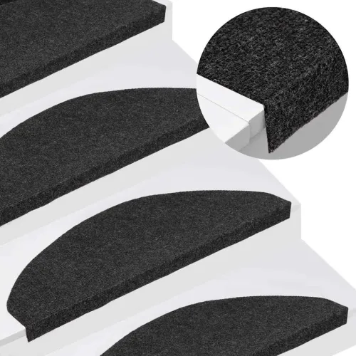 Ljepljivi tepisi za stepenice 20 kom crni 65x22,5x3,5 cm - Crna 65 x 22.5 x 3.5 cm 20 Cijena