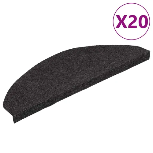 Ljepljivi tepisi za stepenice 20 kom crni 65x22,5x3,5 cm - Crna 65 x 22.5 x 3.5 cm 20 Cijena