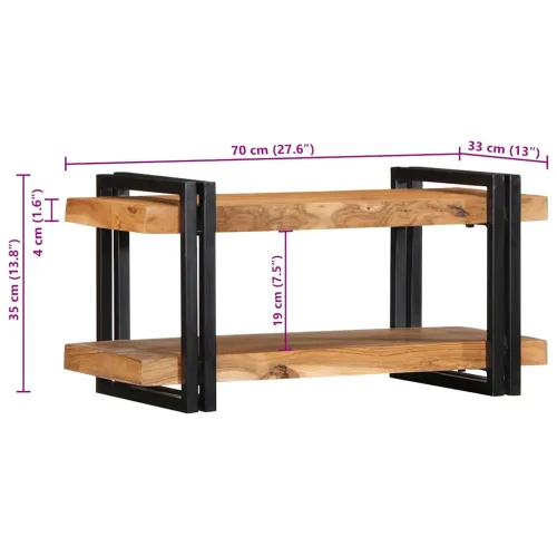 Zidna polica 70x33x35 cm puno drvo bagrem - 70 x 33 x 35 cm 1 Masivno bagremovo drvo 70 x 33 x 35 cm Cijena
