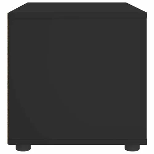 TV ormarić VISNES crni 60x40x38 cm izrađeno drvo - Crna 1 Cijena