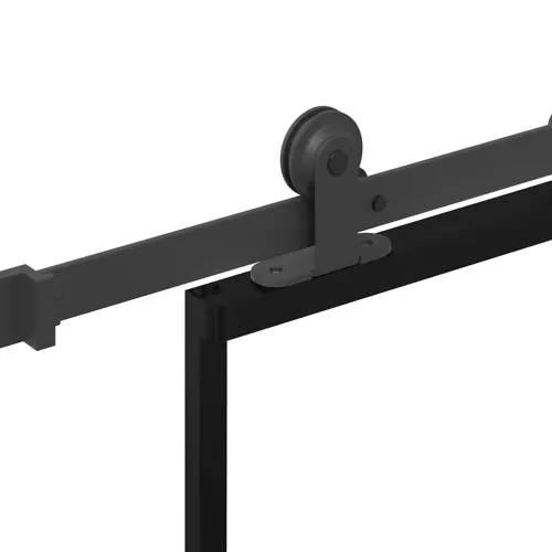 Klizna vrata s priborom 76 x 205 cm od ESG stakla i aluminija - 76 x 205 cm (213.5 cm) Rešetke 3 x 2 Cijena