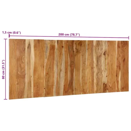Uzglavlje 200 cm puno drvo hrast - 200 x 1.5 x 80 cm 1 Masivno bagremovo drvo Cijena