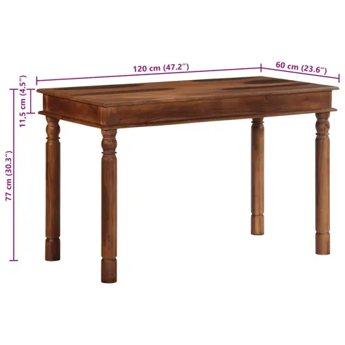 Blagovaonski stol 120x60x77 cm puno drvo bagrem - 120 x 60 x 77 cm 1 Masivno bagremovo drvo Cijena