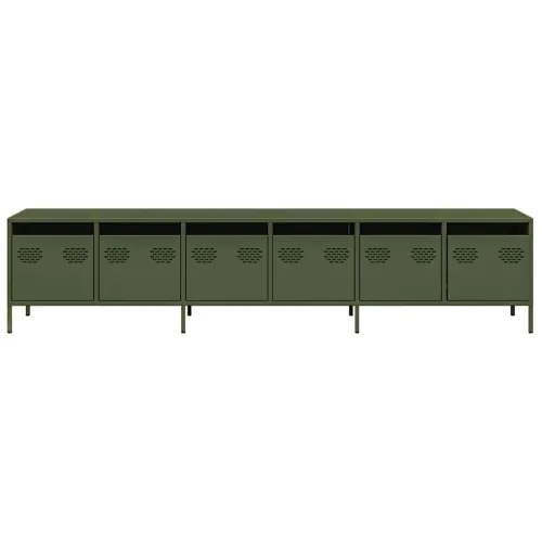 TV ormarić maslinastozeleni 202x39x43,5 cm čelični - Maslinovo zelena 202 cm Cijena