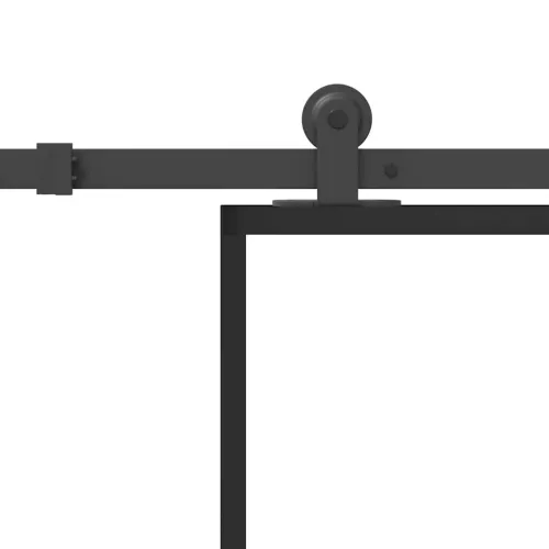 Klizna vrata s okovom 102x205 cm ESG staklo i aluminij - 102 x 205 cm (213.5 cm) Rešetke 3 x 2 Cijena