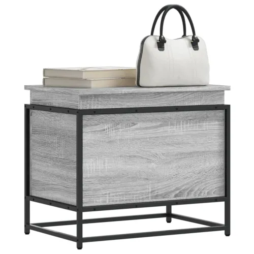 Kutija za pohranu s poklopcem siva Sonoma 60x40x51,5 cm - Sivi hrast sonoma 60 x 40 x 51.5 cm Cijena