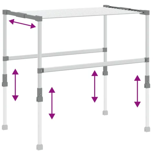 Sušilo za rublje 83 x (50 - 55) x (40 - 85) cm aluminijsko Cijena