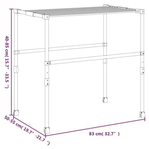 Sušilo za rublje 83 x (50 - 55) x (40 - 85) cm aluminijsko Cijena