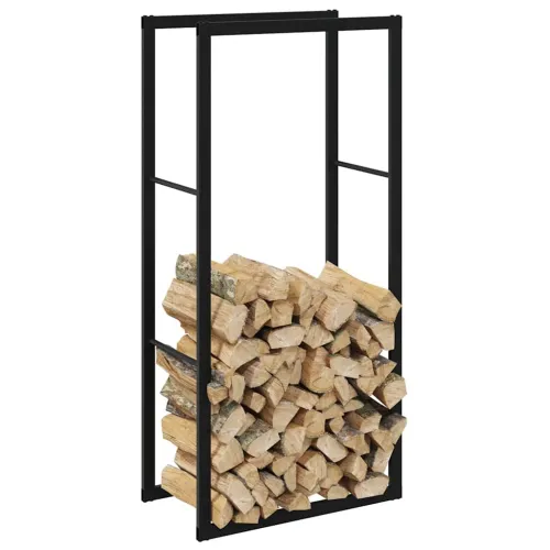 Stalak za drva crni 55x30x116 cm čelik - 55 x 30 x 116 cm Cijena