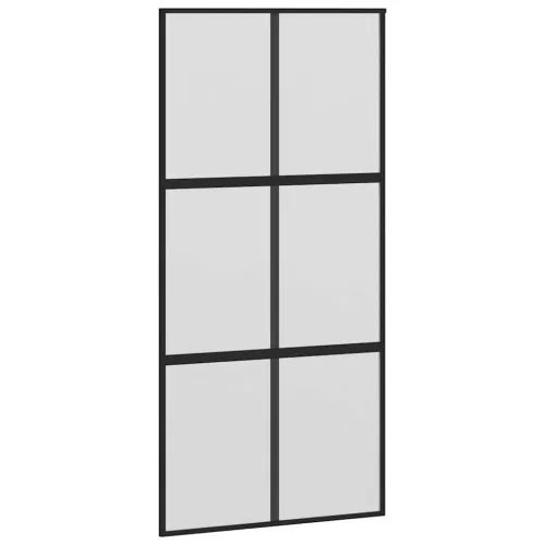 Klizna vrata s priborom 102,5x205 cm kaljeno staklo i aluminij - 102.5 x 205 cm (213.5 cm) matt matt Cijena