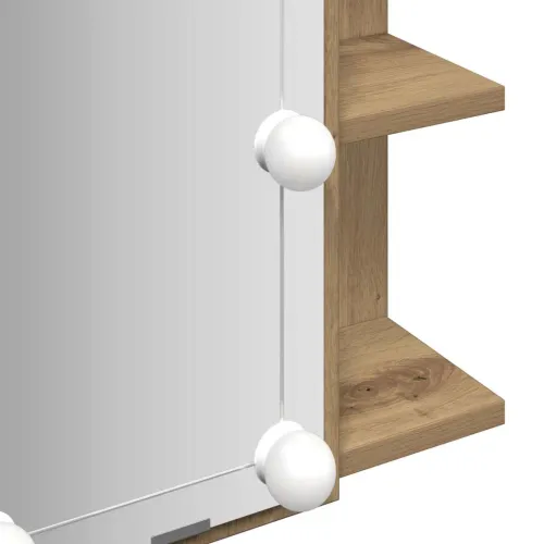 Ormar s ogledalom i LED-om Artisan hrast 70x16,5x60 cm - Hrast artisan Cijena