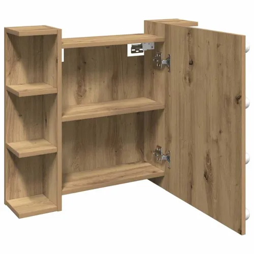 Ormar s ogledalom i LED-om Artisan hrast 70x16,5x60 cm - Hrast artisan Cijena