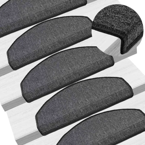 Prostirke za stepenice 20 kom 65x24x4 cm antracit poluokrugle velike - Antracit 65 x 24 x 4 cm 20 Antracit Cijena