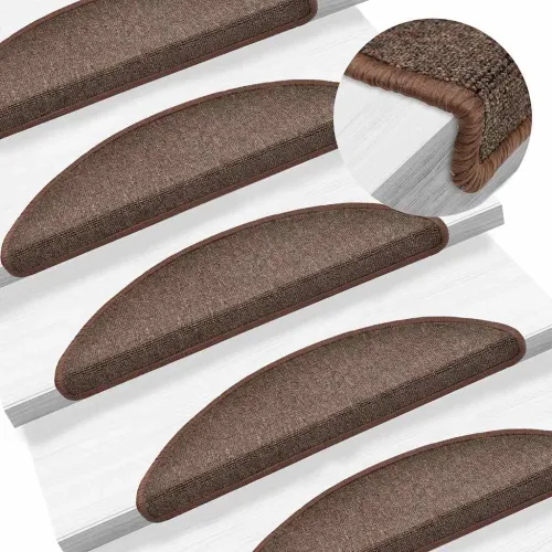 Prostirke za stepenice 20 kom 56x17x3 cm boje kave, poluokrugle - smeđa s natpisom coffee 56 x 17 x 3 cm 20 Cijena