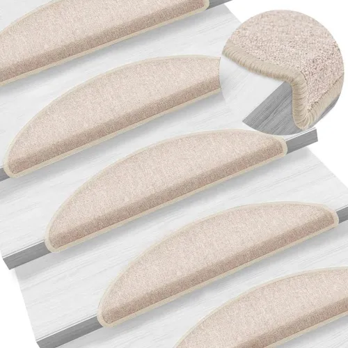 Prostirke za stepenice 20 kom 56x17x3 cm poluokrugle boje taupe - Sivosmeđa 56 x 17 x 3 cm 20 Cijena