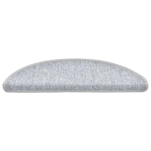 Prostirke za stepenice 20 kom 56x17x3 cm svijetlo sive poluokrugle - Svjetlosiva 56 x 17 x 3 cm 20 Cijena