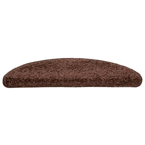 Prostirke za stepenice 20 kom 56x17x3 cm smeđe poluokrugle - Smeđa 56 x 17 x 3 cm 20 Cijena