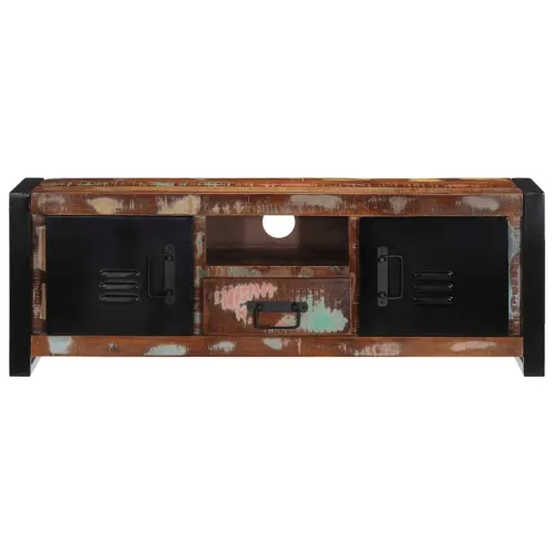 TV ormarić 100x30x35 cm Obrađeno puno drvo - 1 masivno obnovljeno drvo Cijena