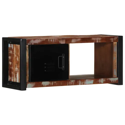 TV ormarić 80x30x35 cm Obrađeno puno drvo - 1 masivno obnovljeno drvo Cijena