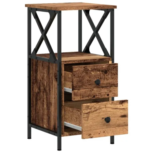 Noćni ormarići 2 kom Staro drvo 34x35,5x70 cm Konstruirano drvo - Staro drvo 2 Staro drvo 2 Cijena