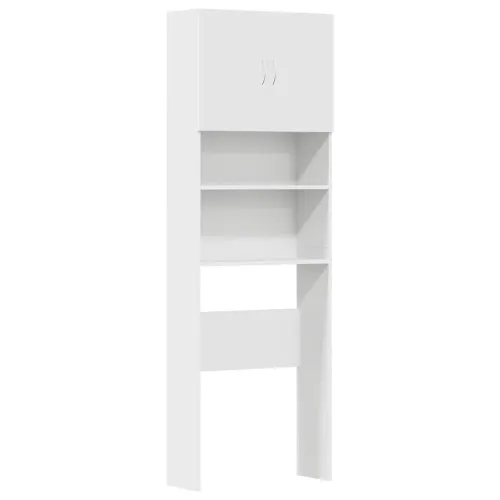 Ormar za perilicu bijeli 64x24x190 cm izrađeno drvo - Bijela 1 Bijela Cijena