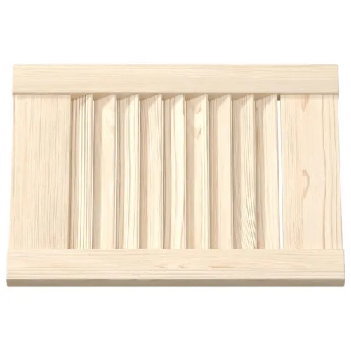 Vrata za ormarić Louvred dizajn 2 kom 39,5x29,5cm puno drvo bor - Prirodna 39,5 x 49,4 cm 2 Cijena