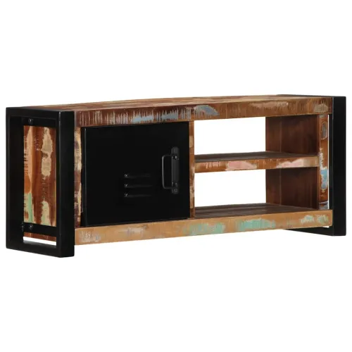 TV ormarić 80x30x35 cm Obrađeno puno drvo - 1 masivno obnovljeno drvo Cijena