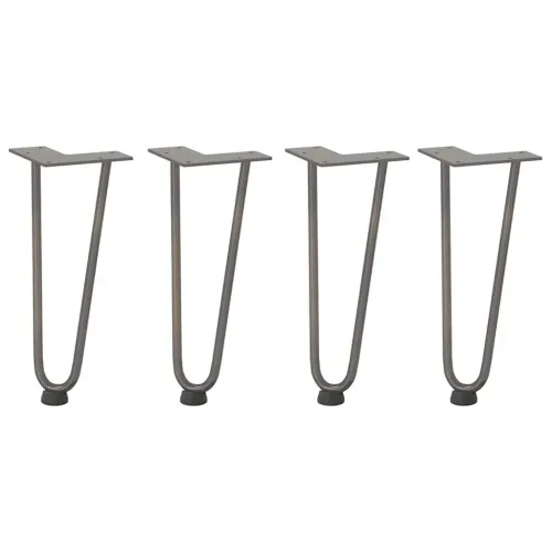 Noge s ukosnicama za stolić za kavu 4 kom. Prirodni čelik 30 cm Puni čelik - Prirodna 30 cm 2 rods Cijena