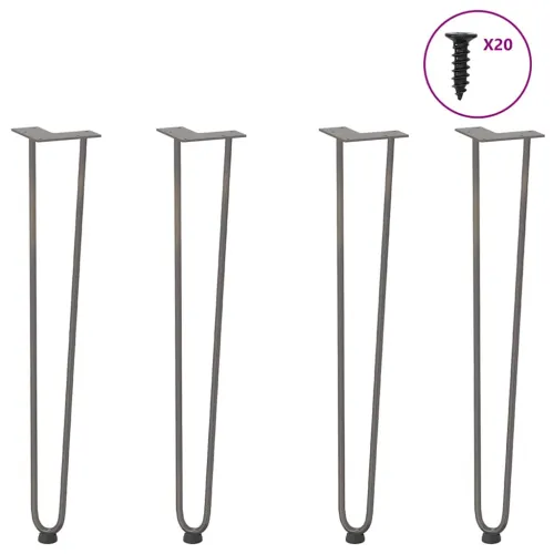 ukosne noge za konzolne stoliće za konzolni stol 4 kom. Prirodni čelik 72 cm Puni čelik - Prirodna 72 cm 2 rods Cijena