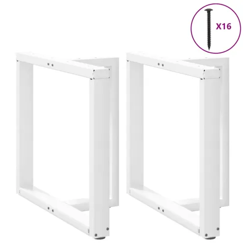 Noge za blagovaonski stol T-oblika 2 kom Bijele 80x35x(72-73) cm Čelik - Bijela 80 x 35 x (72-73) cm Cijena
