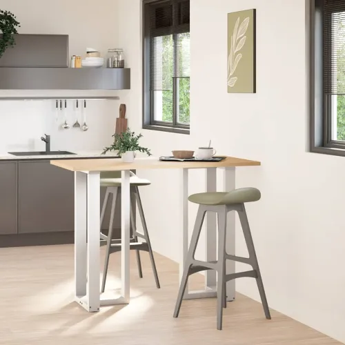 Noge za barski stol T-oblika 2 kom Bijele 50x35x(100-101) cm Čelik - Bijela 50 x 35 x (100-101) cm Cijena