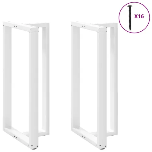 Noge za barski stol T-oblika 2 kom Bijele 60x35x(110-111) cm Čelik - Bijela 60 x 35 x (110-111) cm Cijena