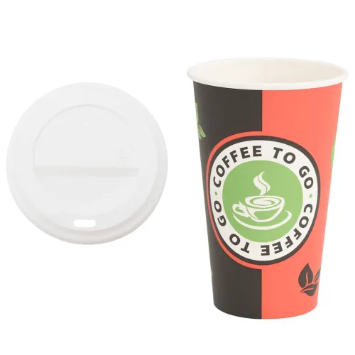 papirnate šalice za kavu s poklopcima 1000 kom 16 oz 400 ml - 1 400 ml 400 ml Cijena