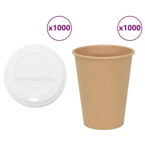 papirnate šalice za kavu s poklopcem 1000 kom 12 oz 300 ml - 1 300 ml 300 ml Cijena