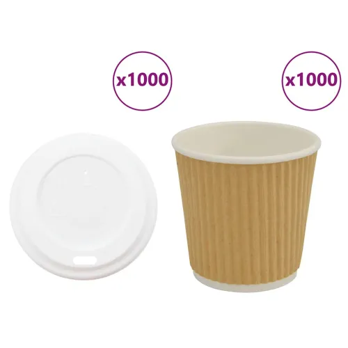 papirnate šalice za kavu s poklopcem 1000 kom 4 oz 100 ml - 1 100 ml 100 ml Cijena