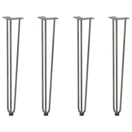 ukosne noge za konzolne stoliće za konzolni stol 4 kom. Prirodni čelik 72 cm Puni čelik - Prirodna 72 cm 3 rods Cijena
