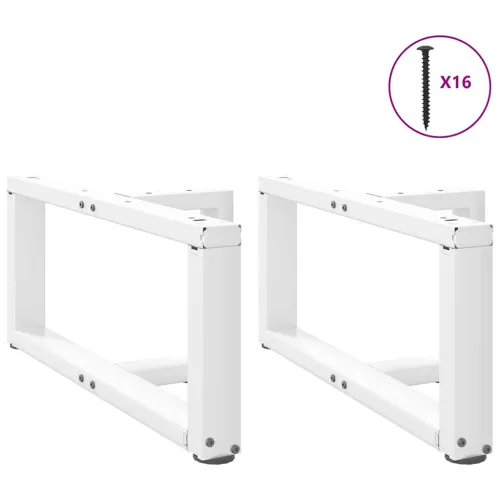 Noge za klub stolić T-oblika 2 kom Bijele 70x25x(30-31) cm Čelik - Bijela 70 x 25 x (30-31) cm Cijena