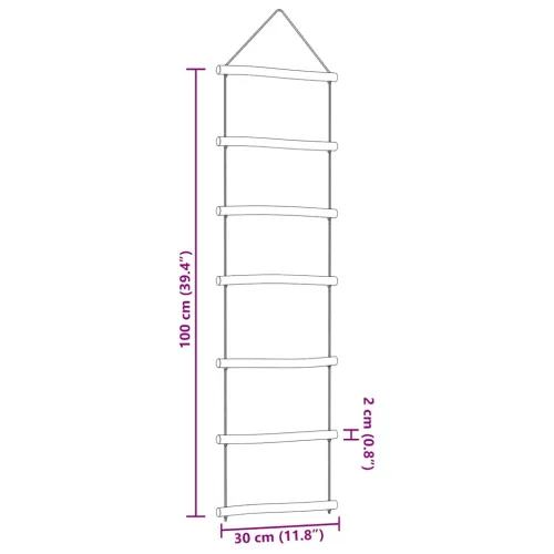 Zidni ukrasi u obliku ljestava 2 kom 30x100 cm prirodne grane - 30 x 100 cm Cijena
