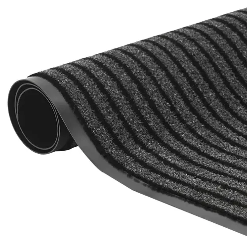 Otirač Stripe crni i sivi 90x150 cm - 90 x 150 cm 1 Cijena