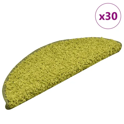 Prostirke za stepenice 30 kom 56x17x3 cm Zelene poluokrugle - Zelena 56 x 17 x 3 cm 30 Cijena