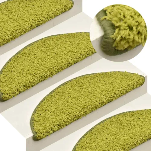 Prostirke za stepenice 30 kom 56x17x3 cm Zelene poluokrugle - Zelena 56 x 17 x 3 cm 30 Cijena