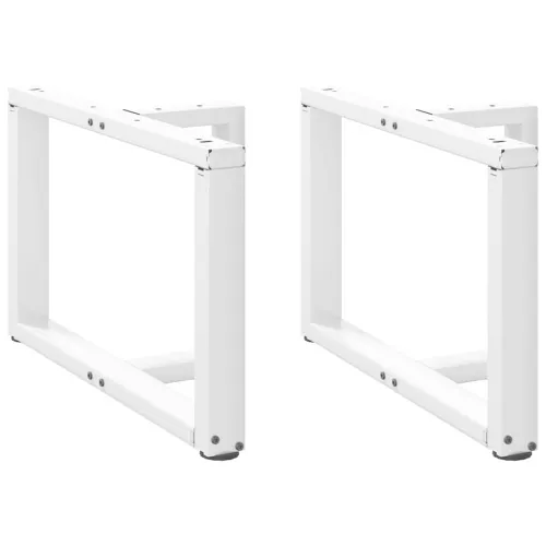 Noge za klub stolić T-oblika 2 kom Bijele 60x25x(42-43) cm Čelik - Bijela 60 x 25 x (42-43) cm Cijena